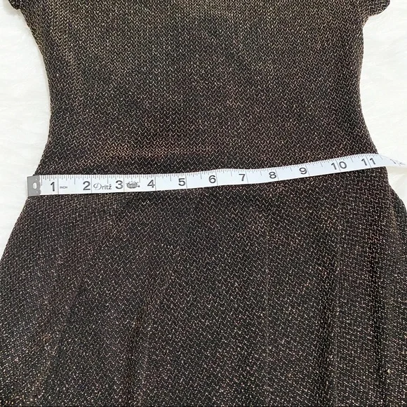 B.DARLIN Gold Glittery Dress - Picture 4 of 8